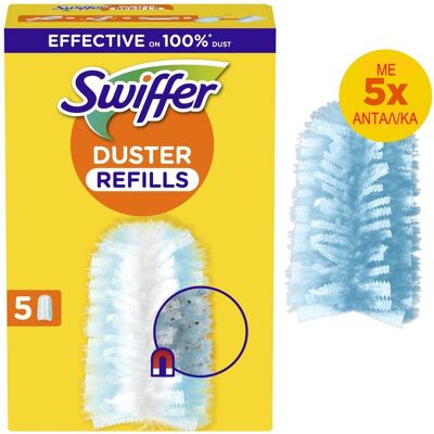SWIFFER Πανάκια Καθαρισμού Duster Ανταλλακτικά 5 Τεμάχια SWIFFER Πανάκια Καθαρισμού Duster Ανταλλακτικά 5 Τεμάχια