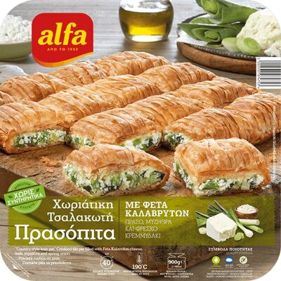 ALFA Πρασόπιτα Χωριάτικη με Φέτα Καλαβρύτων 900g ALFA Πρασόπιτα Χωριάτικη με Φέτα Καλαβρύτων 900g