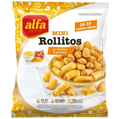 ALFA Mini Rollitos Τσένταρ και Μπέικον 750g ALFA Mini Rollitos Τσένταρ και Μπέικον 750g