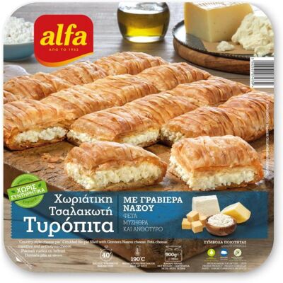 ALFA Τυρόπιτα Τσαλακωτή Χωριάτικη 900g ALFA Τυρόπιτα Τσαλακωτή Χωριάτικη 900g