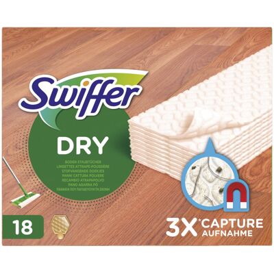 SWIFFER Πανάκια Καθαρισμού Ξύλο Παρκέ 18 Τεμάχια SWIFFER Πανάκια Καθαρισμού Ξύλο Παρκέ 18 Τεμάχια