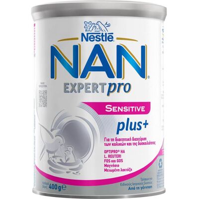 NAN Γάλα Βρεφικό Σκόνη Expert Pro Sensitive Plus 0+ Μηνών 400g NAN Γάλα Βρεφικό Σκόνη Expert Pro Sensitive Plus 0+ Μηνών 400g