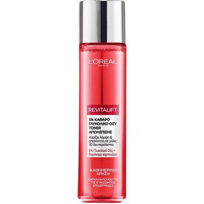 L'Oréal Revitalift 5 % καθαρό γλυκολικό οξύ toner απολέπισης (180ml) L'Oréal Revitalift 5 % καθαρό γλυκολικό οξύ toner απολέπισης (180ml)