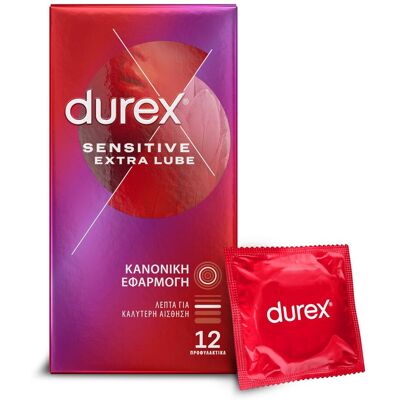 Durex Υπερλεπτα Sensitive Extra Lube - Προφυλακτικά Durex Υπερλεπτα Sensitive Extra Lube - Προφυλακτικά