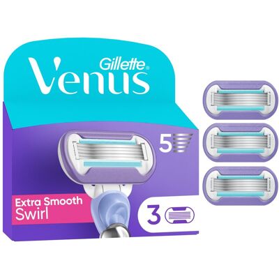 Gillette Extra Smooth Swirl Γυναικείες Ανταλλακτικές Κεφαλές ξυρίσματος 3 τεμ Gillette Extra Smooth Swirl Γυναικείες Ανταλλακτικές Κεφαλές ξυρίσματος 3 τεμ