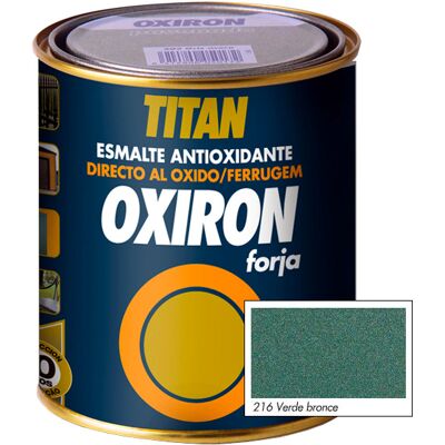 Χρώμα Αντισκωριακό Με Ρινίσματα Μετάλλου TITAN OXIRON FORJA VERDE 750ml Χρώμα Αντισκωριακό Με Ρινίσματα Μετάλλου TITAN OXIRON FORJA VERDE 750ml