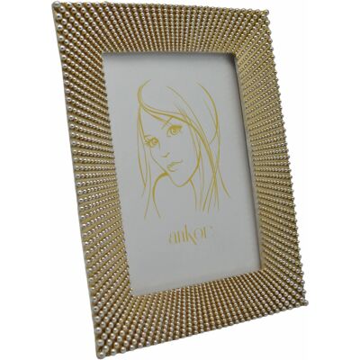 Κορνίζα Με Πέρλες Χρυσό Polyester 15x20cm ANKOR Κορνίζα Με Πέρλες Χρυσό Polyester 15x20cm ANKOR
