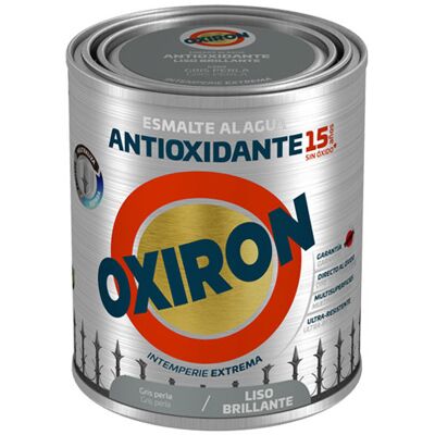 Χρώμα Αντισκωριακό Νερού TITAN OXIRON LISO BRILLANTE AGUA GRIS PERLA 750ml Χρώμα Αντισκωριακό Νερού TITAN OXIRON LISO BRILLANTE AGUA GRIS PERLA 750ml