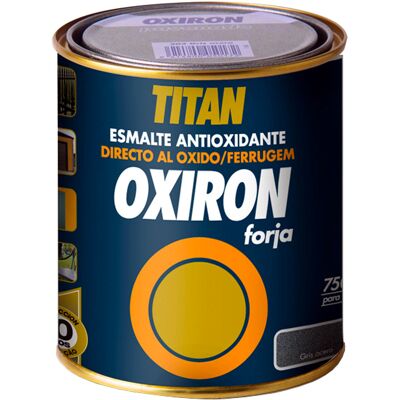 Χρώμα Αντισκωριακό Με Ρινίσματα Μετάλλου TITAN OXIRON FORJA GRIS 750ml Χρώμα Αντισκωριακό Με Ρινίσματα Μετάλλου TITAN OXIRON FORJA GRIS 750ml