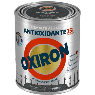 Χρώμα Αντισκωριακό Νερού TITAN OXIRON LISO FORJA AGUA GRIS 750ml Χρώμα Αντισκωριακό Νερού TITAN OXIRON LISO FORJA AGUA GRIS 750ml