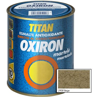 Χρώμα Αντισκωριακό Σφυρηλατό TITAN OXIRON MARTELE BEIGE 750ml Χρώμα Αντισκωριακό Σφυρηλατό TITAN OXIRON MARTELE BEIGE 750ml