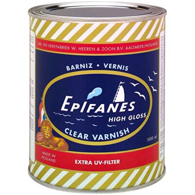 Βερνίκι Για Ξύλινες Επιφάνειες EPIFANES CLEAR VARNISH Διάφανο 1lt Βερνίκι Για Ξύλινες Επιφάνειες EPIFANES CLEAR VARNISH Διάφανο 1lt
