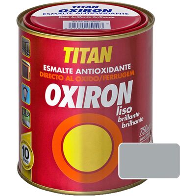 Titan Αντισκωριακό Χρώμα Μετάλλων Γυαλιστερό ΤΙΤΑΝ OXIRON LISO BRILLANTE PLATA 750ml Titan Αντισκωριακό Χρώμα Μετάλλων Γυαλιστερό ΤΙΤΑΝ OXIRON LISO BRILLANTE PLATA 750ml