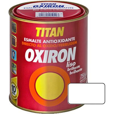 Titan Αντισκωριακό Χρώμα Μετάλλων Γυαλιστερό ΤΙΤΑΝ OXIRON LISO BRILLANTE BLANCO 750ml Titan Αντισκωριακό Χρώμα Μετάλλων Γυαλιστερό ΤΙΤΑΝ OXIRON LISO BRILLANTE BLANCO 750ml