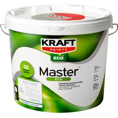 Χρώμα Οικολογικό Πλαστικό KRAFT MASTER ECO Λευκό 10lt Χρώμα Οικολογικό Πλαστικό KRAFT MASTER ECO Λευκό 10lt