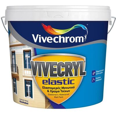 Vivechrom Ελαστομερές Ακρυλικό Μονωτικό Vivecryl Elastic 10lt Vivechrom Ελαστομερές Ακρυλικό Μονωτικό Vivecryl Elastic 10lt