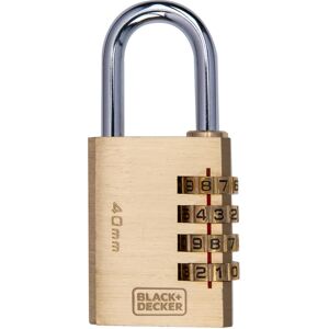 Black & Decker Λουκέτο 40mm Συνδυασμού Ορειχάλκινο BLACK+DECKER Black & Decker Λουκέτο 40mm Συνδυασμού Ορειχάλκινο BLACK+DECKER