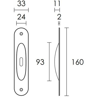 Convex Χούφτα Ματ Νίκελ Conset Σειρά C135 Convex Χούφτα Ματ Νίκελ Conset Σειρά C135