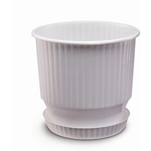 Plastona Γλάστρα Ionian Λευκό Πλαστικό 44x44cm Plastona Γλάστρα Ionian Λευκό Πλαστικό 44x44cm