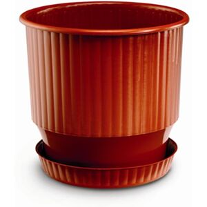Plastona Γλάστρα Τετράγωνη Corfu Τερακότα 40cm Plastona Γλάστρα Τετράγωνη Corfu Τερακότα 40cm