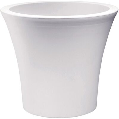Plastona Γλάστρα City Με Ρόδες 35X32 Λευκο Plastona Γλάστρα City Με Ρόδες 35X32 Λευκο