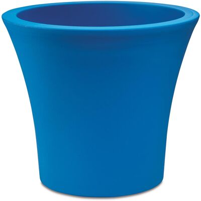 Plastona Γλάστρα City Με Ρόδες 35X32 Μπλε Plastona Γλάστρα City Με Ρόδες 35X32 Μπλε
