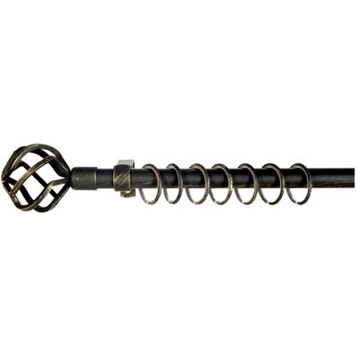 OEM Κουρτινόξυλο Πτυσσόμενο Space Φ16/19mm 1.20-2.10m Μαύρο/Χρυσό OEM Κουρτινόξυλο Πτυσσόμενο Space Φ16/19mm 1.20-2.10m Μαύρο/Χρυσό