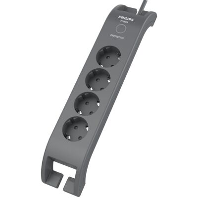 Πολύπριζο Ασφαλείας 4 Θέσεων Με Διακόπτη PHILIPS SPN3140A/GRS Πολύπριζο Ασφαλείας 4 Θέσεων Με Διακόπτη PHILIPS SPN3140A/GRS