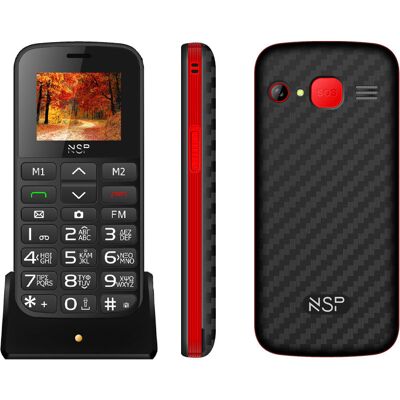 Κινητό Τηλέφωνο Dual Sim Με Κουμπί Sos Και Δώρο Hands-Free NSP 2000DS Κινητό Τηλέφωνο Dual Sim Με Κουμπί Sos Και Δώρο Hands-Free NSP 2000DS