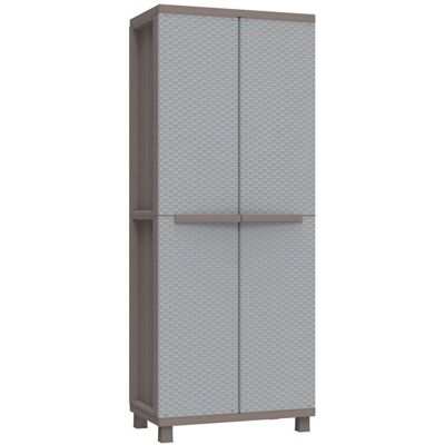 OEM Ντουλάπα JRattan 368 Γκρι Πλαστικό 68x37.5x170cm OEM Ντουλάπα JRattan 368 Γκρι Πλαστικό 68x37.5x170cm
