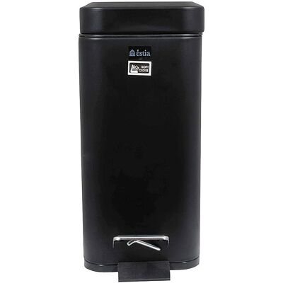 Χαρτοδοχείο Slim Μαύρο Ματ 5lt Estia 02-5566 Χαρτοδοχείο Slim Μαύρο Ματ 5lt Estia 02-5566