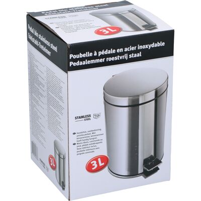 OEM Κάδος Πεντάλ 3L Ανοξείδωτο Ατσάλι OEM Κάδος Πεντάλ 3L Ανοξείδωτο Ατσάλι