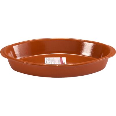 OEM Ταψί Πυρίμαχο Παραλληλόγραμμο Καφέ 39.5x23x5.5cm OEM Ταψί Πυρίμαχο Παραλληλόγραμμο Καφέ 39.5x23x5.5cm