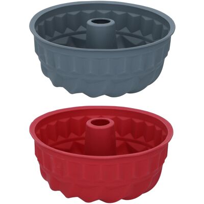Φόρμα Κέικ Bundt Σιλικόνη 24x24x10.5cm ALPINA Σε 2 Χρώματα Φόρμα Κέικ Bundt Σιλικόνη 24x24x10.5cm ALPINA Σε 2 Χρώματα