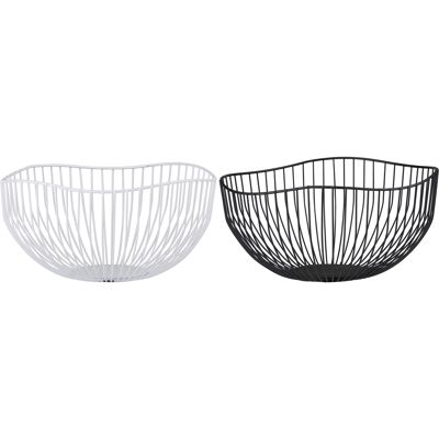 Καλάθι Φρούτων Μέταλλο Φ26x12.5cm Σε 2 Χρώματα ALPINA Καλάθι Φρούτων Μέταλλο Φ26x12.5cm Σε 2 Χρώματα ALPINA