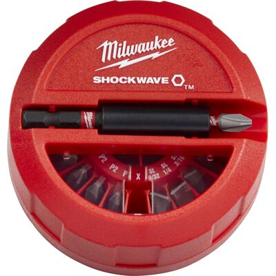 Μύτες Και Αντάπτορας MILWAUKEE SHOCKWAVE IMPACT DUTY Σετ 15Τμχ Μύτες Και Αντάπτορας MILWAUKEE SHOCKWAVE IMPACT DUTY Σετ 15Τμχ