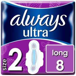 Always Ultra Long (Μέγεθος 2) Σερβιέτες Με Φτερά 8 Τεμάχια