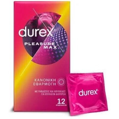 Durex Προφυλακτικά Pleasuremax 12τεμ Durex Προφυλακτικά Pleasuremax 12τεμ