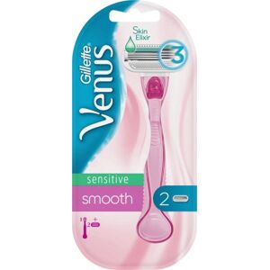 Gillette Venus Smooth Sensitive Γυναικεία Ξυριστική Μηχανή + 2 Κεφαλές