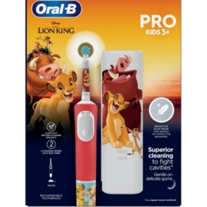 Oral-B Vitality Pro Kids Lion King Επαναφορτιζόμενη Ηλεκτρική Οδοντόβουρτσα Για Παιδιά 3+, 1τμχ & Θήκη Ταξιδιού Oral-B Vitality Pro Kids Lion King Επαναφορτιζόμενη Ηλεκτρική Οδοντόβουρτσα Για Παιδιά 3+, 1τμχ & Θήκη Ταξιδιού
