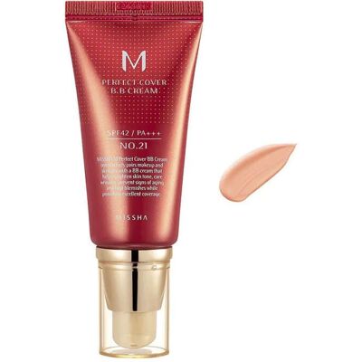 Missha M Perfect Cover BB Κρέμα Light Beige - BB Κρέμα Missha M Perfect Cover BB Κρέμα Light Beige - BB Κρέμα