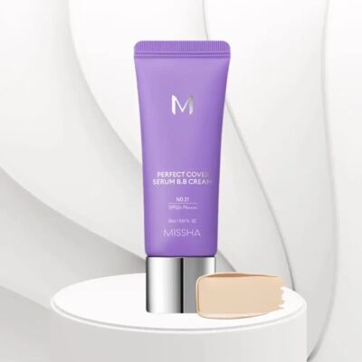 Missha M Perfect Cover Serum BB Cream #21 Light Beige SPF50+ 20ml Missha M Perfect Cover Serum BB Cream #21 Light Beige SPF50+ 20ml
