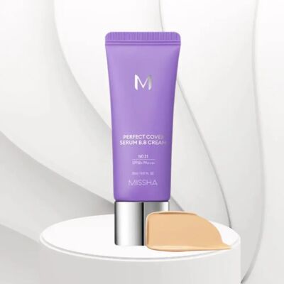 Missha M Perfect Cover Serum BB Cream #25 Warm Beige SPF50+ 20ml Missha M Perfect Cover Serum BB Cream #25 Warm Beige SPF50+ 20ml