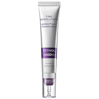 Missha Time Revolution Retinol 4000 Shot Intensive Cream αντιγηραντική κρέμα προσώπου με ρετινόλη 25ml Missha Time Revolution Retinol 4000 Shot Intensive Cream αντιγηραντική κρέμα προσώπου με ρετινόλη 25ml