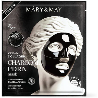 Mary & May Vegan Collagen Charcoal PDRN Mask – 30g Mary & May Vegan Collagen Charcoal PDRN Mask – 30g