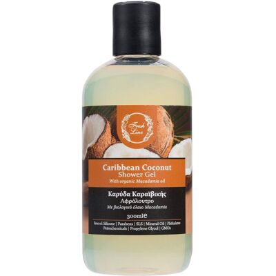 Fresh Line - Caribbean Coconut - Καρύδα - 300ml - Αφρόλουτρο ντους Fresh Line - Caribbean Coconut - Καρύδα - 300ml - Αφρόλουτρο ντους