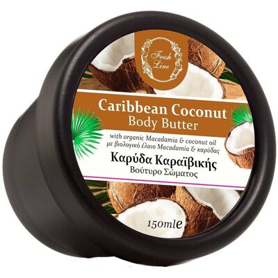 Fresh line Caribbean Coconut Βούτυρο Σώματος 150ml Fresh line Caribbean Coconut Βούτυρο Σώματος 150ml
