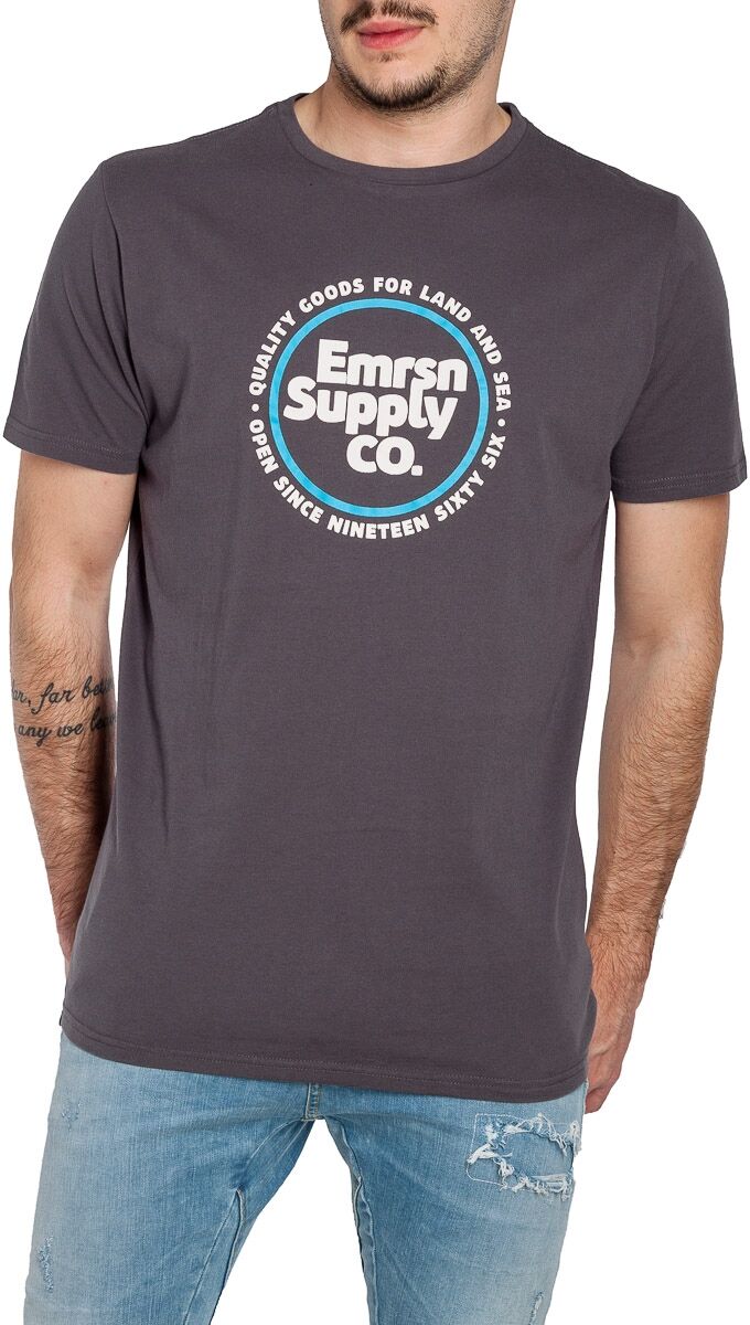 EMERSON MEN'S S/S T-SHIRT (201.EM33.07-EBONY)