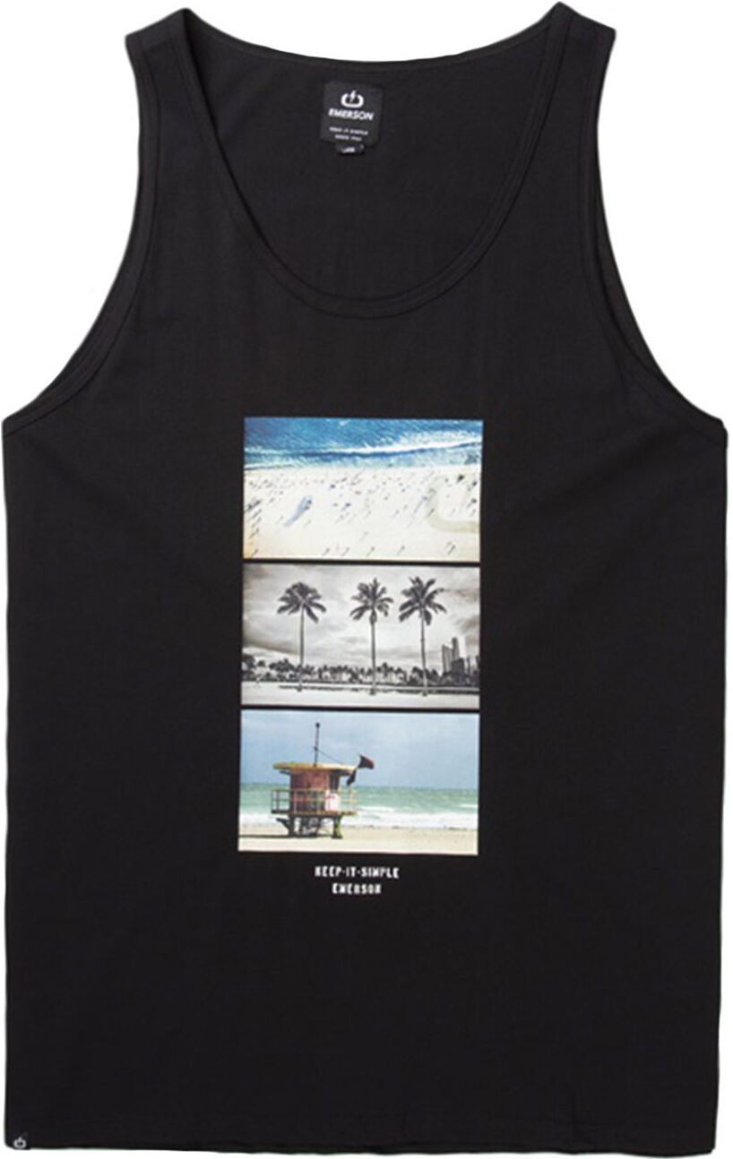 EMERSON MEN'S TANK TOP (201.EM37.55-BLACK)