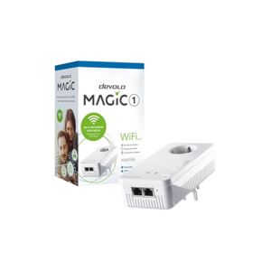 Devolo Magic 1 WiFi 2-1-1 8358 Powerline Ασύρματη Σύνδεση Passthrough Πρίζα Wi-Fi 5 με 2 Θύρες Ethernet